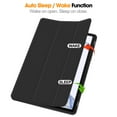 thumbnail image 2 of ELEHOLD Tri-Fold Folio Case for Samsung Galaxy Tab S9 11-Inch 2023 (SM-X710/X716/X718), with Auto Wake/Sleep Kickstand Function Pen Holder Shockproof Protective Leather Cover, Black, 2 of 8