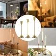 thumbnail image 5 of Vintage Elegant Metal and Aluminum Set of 3 Tabletop Candle Holders, Suitable for Wedding Anniversary, Home and Hotel Decoration, 5 of 8