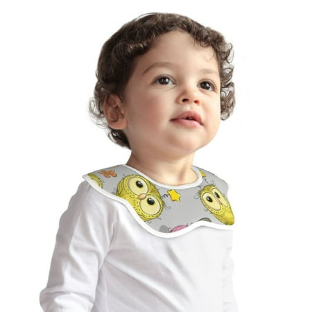 

Fotbe Cartoon Owls Pattern Baby Bibs Muslin Drool Bibs for Baby Girl Boy Muslin Cotton Teething Bibs Muslin Bibs Baby Drooling Bibs