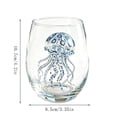 thumbnail image 2 of Artisanal Blue Ringed Hammerhead Shark Glassware,Ocean Animals Drinking Glass,Coastal Home Decor Gift for Ocean Lover, 2 of 7