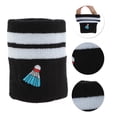 thumbnail image 3 of Unique Bargains 1 Pc Breathable Wristbands Comfortable Sports Wristband Badminton Black White, 3 of 6