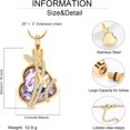 thumbnail image 2 of Heart Urn Necklace for Ashes Crystal Butterfly Cremation Jewelry Ashes Pendant Memorial Urn Locket Keepsake Necklace Gift for Women, 2 of 6