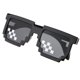 thumbnail image 3 of Mosaico de gafas de sol pixeladas de fiesta de novedad, divertidas gafas de plástico, copas de cóctel, disfraces, accesorios para fotos Baoblaze Disfraces de gafas de sol novedosos, 3 of 8