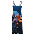 thumbnail image 5 of Octopus in The Mysterious Ocean Sleeveless Dress Women's Luxury Party Dress Birthday Dresses for Women, 5 of 7