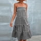 thumbnail image 2 of Vestidos Para Mujer Vestidos Casuales de Moda Sling Cintura Media Con Cuello en V Sin Mangas Vestido A Rayas Sin Tirantes Odeerbi  ODB156282, 2 of 7