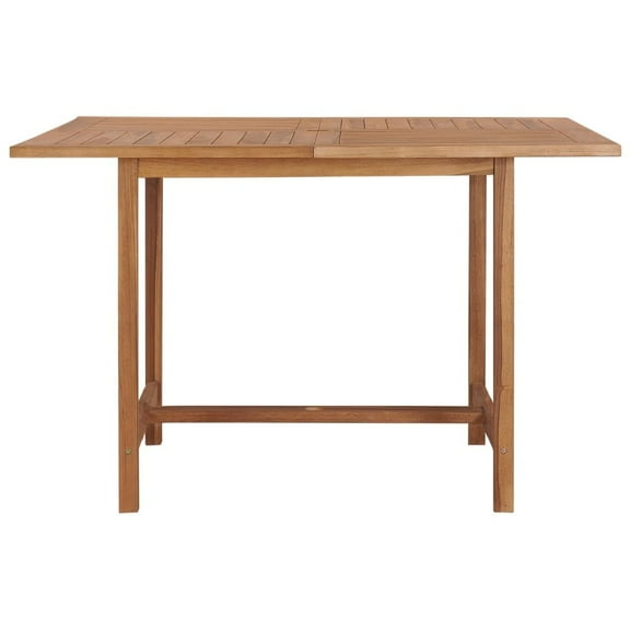 vidaXL Patio Dining Table 43.3"x43.3"x29.5" Solid Wood Teak