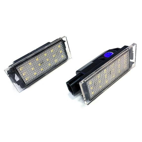 2pcs Car LED License Plate Light SMD 3528 for Renault Megane 2 Clio Laguna 2 Megane 3 Twingo Master Velsatis;2pcs Car LED License Plate Light SMD 3528 for Renault Megane 2 Clio Laguna 2