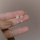 thumbnail image 3 of Pequeños pendientes de orejas de diablo aretes esposa Decoración de joyas de joyería Aniversario de cumpleaños Regalos personalizados 1 par Inevent AP009872-02, 3 of 7