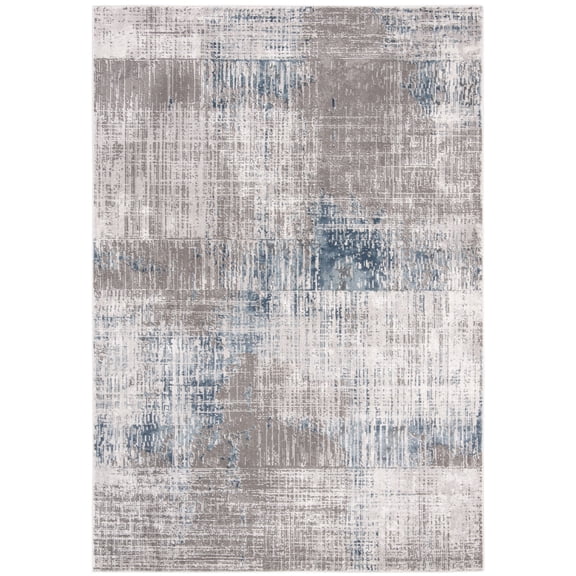 SAFAVIEH Craft Emmet Abstract Area Rug, Grey/Blue, 6'7" x 9'