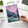 thumbnail image 3 of FORMRS Acrylic Clipboard with Low Profile Clip Standard A4 Letter Size, 12.5" x 9", Green Night Deer, 3 of 8