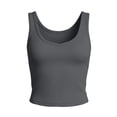 thumbnail image 7 of Gamivast Ribbed Tank Top for Women Sleeveless Scoop Neck Fitted Summer Cami Shirt Stretchy Basic Top for Daily Outfits Layering And Workout Gray L, 7 of 7