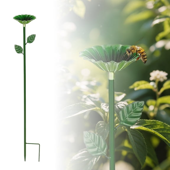 Bird Feeders Metal Cup Drinking Station for Outdoor Pollinators and Garden Colorful Flower Design Quality Water Feeder for Birds and Butterflies