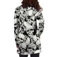 thumbnail image 1 of Sudadera con capucha de manga larga con capucha para mujer Vestidos con estampado floral de calavera de bolsillo Fridja  nbo98, 1 of 4