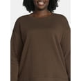 thumbnail image 4 of Terra & Sky Women's Plus Size Fleece Sweatshirt, Size 0X-5X, 4 of 5