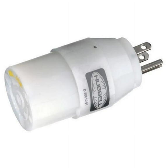 Hubbell Hbl31cm28 Adapter 30a Female To 15a Male