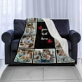 thumbnail image 5 of Personalized Photo Blankets Customized Throw Blankets with Picture Birthday Christmas Anniversary Valentines Mother's Day Gifts for Mom Women Best Friends Couple 6 Pictures Blankets, 5 of 5