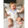 thumbnail image 4 of BemeyourBBs Newborn Baby Girl Boy Summer Clothes Baby Girls Boys 1st First Birthday Outfit 0 6 12 18 Months Bubble Romper Short Sleeve Cupcake Horse Embroidered Plaid Doll Collar Bodysuit Playsuit, 4 of 9