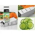 thumbnail image 5 of 4-Sided Stainless Steel Box Grater, Cheese Carrot Shredder Slicer with Fine Medium Coarse Grating Sides, Kitchen Tool, 8.5 inch, 5 of 9