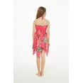thumbnail image 2 of Girl Gypsy Uneven Bottom Hawaiian Luau Dress in Pretty Tropical Hot Pink Size 8, 2 of 5