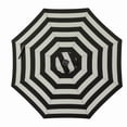 thumbnail image 6 of Island Umbrella Mirage II Fiesta 9-ft Octagon Market Umbrella with Solar LED Tube Lights - Black and Light Gray, 6 of 8