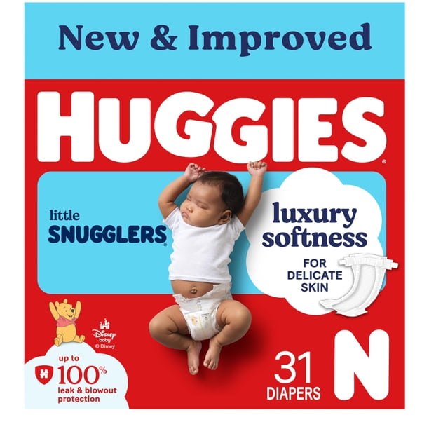 Pañales HUGGIES Little Snugglers Recién Nacido 31 unidades