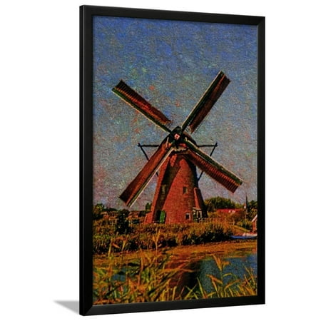  Windmill  Framed Print Wall Art  Walmart  com