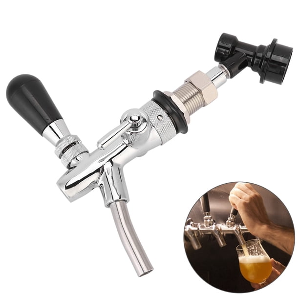 Grifo de cerveza grifo de cerveza ajustable Duradero G5 / 8 Rosca Grifo de barril Cerveza Grifo de elaboración casera con bloqueo de bola Desconexión de líquido para bares ANGGREK Otros