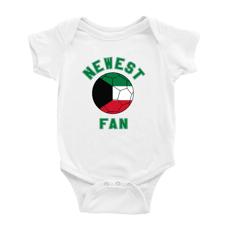 

Newest Kuwait National Soccer Team Fan Cute Baby Romper (White 3-6 Months)