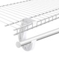 thumbnail image 3 of 4 Piezas de Soporte para Barra de Armario Colgante, Soporte para Barra de Estante de Armario de 3/4, Soportes Resistentes en Forma de J para Colgar Ropa, 3 of 5