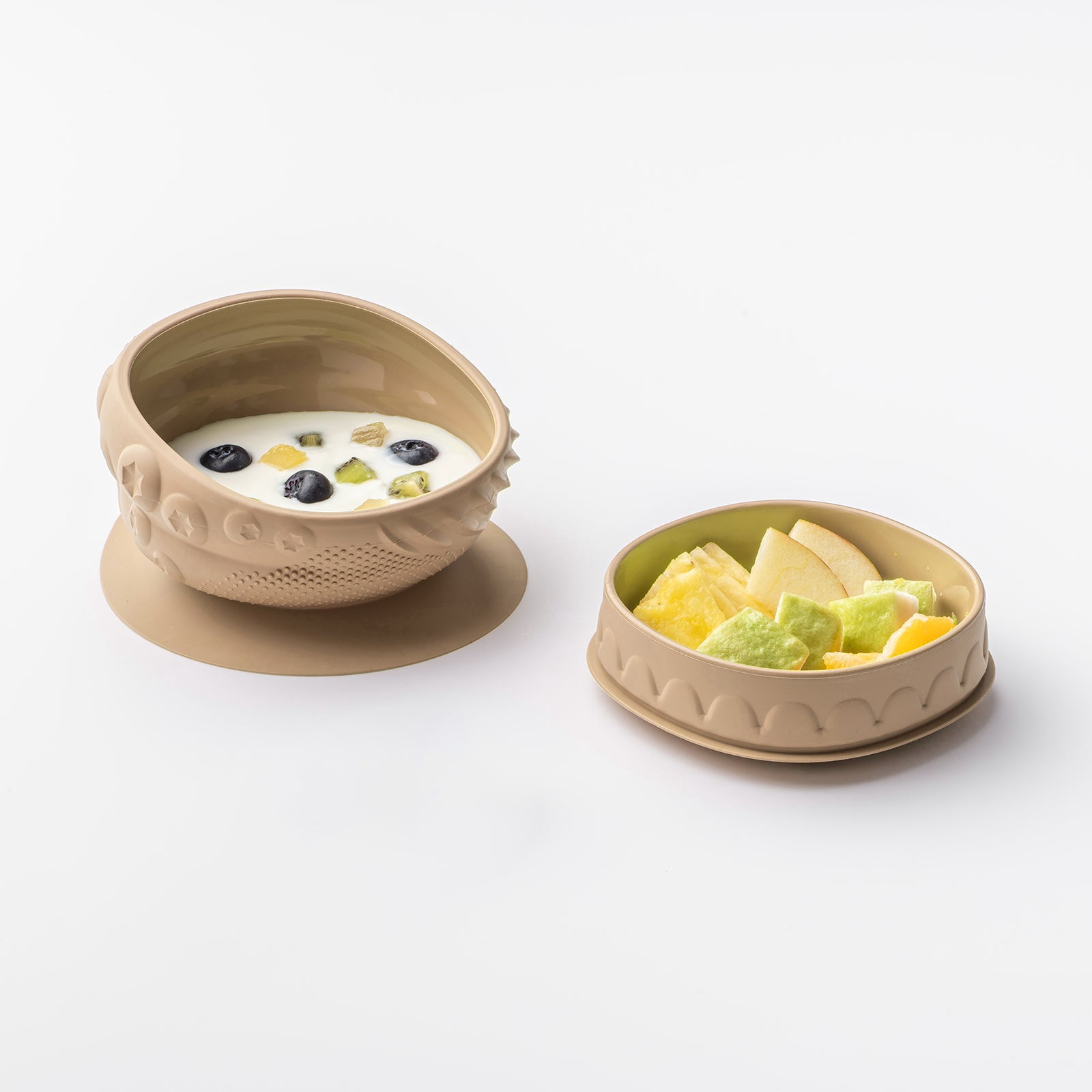Miniware Sensory Baby Bowl, Almond Butter, Food Grade Silicone for Sensory Development, 1-Count