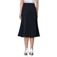 thumbnail image 3 of INSPIRE CHIC Women's Elegant Mermaid Work High Waist A-Line Fishtail Midi Skirt S Dark Blue, 3 of 5