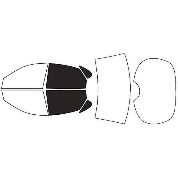 Rvinyl Window Tint Kit Compatible with Ford Taurus 1996-2007 (Sedan) - Back Precut Kit - 20%