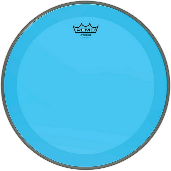 Remo Powerstroke P3 Colortone Blue Bass Drum Head 16 in.