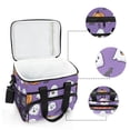 thumbnail image 6 of FORMRS Insulated Cooler Bag 24 Cans Capacity Soft Leakproof Lunch Box with Side Pockets, Halloween Ghosts Purple, 6 of 7
