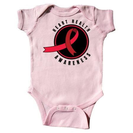 

Inktastic Heart Health Awareness Red Ribbon in Circle Gift Baby Boy or Baby Girl Bodysuit