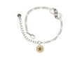 thumbnail image 2 of Delight Jewelry Goldtone Disc 1/2'' - Symbol - Asterisk - * - Silver-tone Paw Infinity Link Chain Bracelet, 6"+2" Extender, 2 of 3