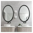 thumbnail image 3 of Black Oval Wall Mirror, 24''x36'' Bathroom Mirrors for Wall Mounted, Oval Vanity Mirror for Home Decor Bedroom Living Room Office Entryway, 3 of 8