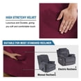 thumbnail image 3 of CNKOO Housse Extensible en Velours pour Fauteuil Inclinable 1 Pce Housse Douce pour Fauteuil Inclinable Housse de Fauteuil Inclinable Protecteur de Fauteuil Inclinable pour Fauteuil Inclinable - Bleu Paon, 3 of 7