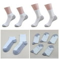 thumbnail image 2 of Aellinatey Mens Casual Calf Socks Anti Sweat Breathable Middle Tube Socks for Hiking Work, 2 of 11