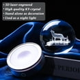 thumbnail image 4 of 3D Crystal Ball Night Light with Silver Base, Laser Engraved Glass Snow Globe for Toom Decoration, Special Gift for Birthday, Christmas, Multiple Styles Available, 4 of 14