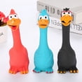 thumbnail image 4 of Dog Squeaky Toy Funny Teeth Training Latex Squeaky Chicken Dog Chew Toy, 4 of 8