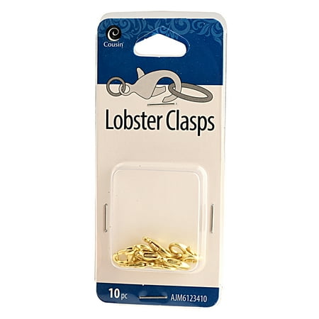 - Cousin Gold Lobster Clasps, 10 Piece
