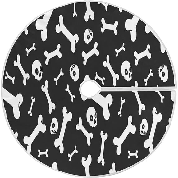 FMSHPON Halloween Xmas Christmas Tree Skirt Stand Mat for Holiday Party Decoration Indoor Outdoor 36 inches