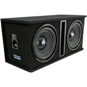 Seismic Audio - OutRage122 - Dual 12 Inch 2400 Watt Car Audio Subwoofer Box Enclosure with Rear Vent