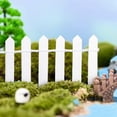 Garden Set 90cm Extended Succulent Wood Fence Miniature Ornament
