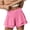 Pink, variant on Skirt Shorts For Women High Waisted Solid Color Fold Shorts Ruffled Pleated For Workout Running Tennis Shorts Casual Flounce Shorts