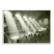 Stupell Industries Vintage Black & White Photograph Arched Windows Sunlight Wood Wall Art, 15 x 10, Design by Amy Brinkman