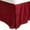 Burgundy, variant on 100% Egyptian Cotton Chic Solid Bed Skirt with Split Corners Red / Queen