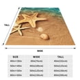 thumbnail image 3 of Balery Starfish And Seashell 1 Manta de Felpa Suave y Acogedora – Cobija de Franela Aterciopelada para Cama, Lavable y Cálida para Sofá, Mascotas, Transpirable-80"x60", 3 of 7