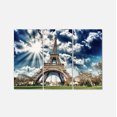 thumbnail image 2 of Magnifique Vue Tour Eiffel de Paris - Art sur Toile de Photographie Skyline, 2 of 3